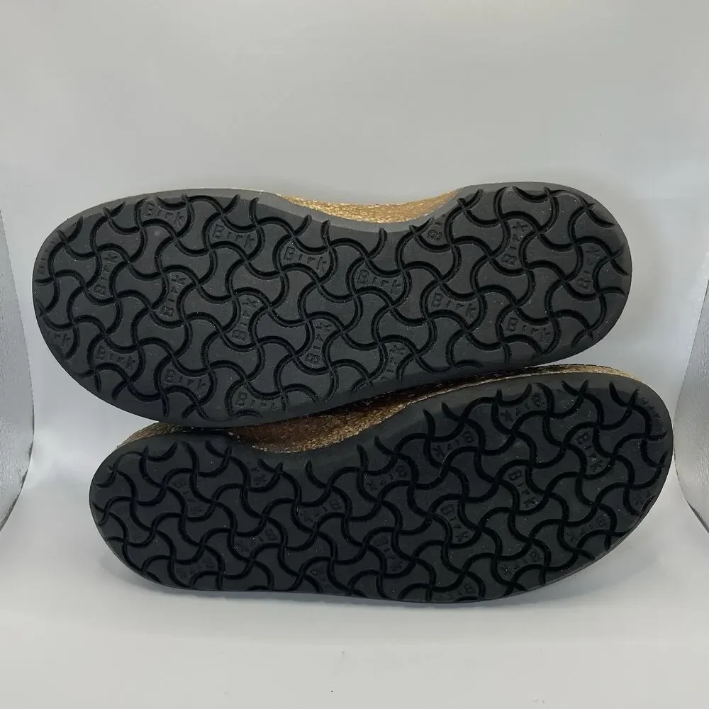 Birkenstock Gary Leather Shoes EU 41 Mens 8-8.5 Women 10-10.5 Vintage Wood Black